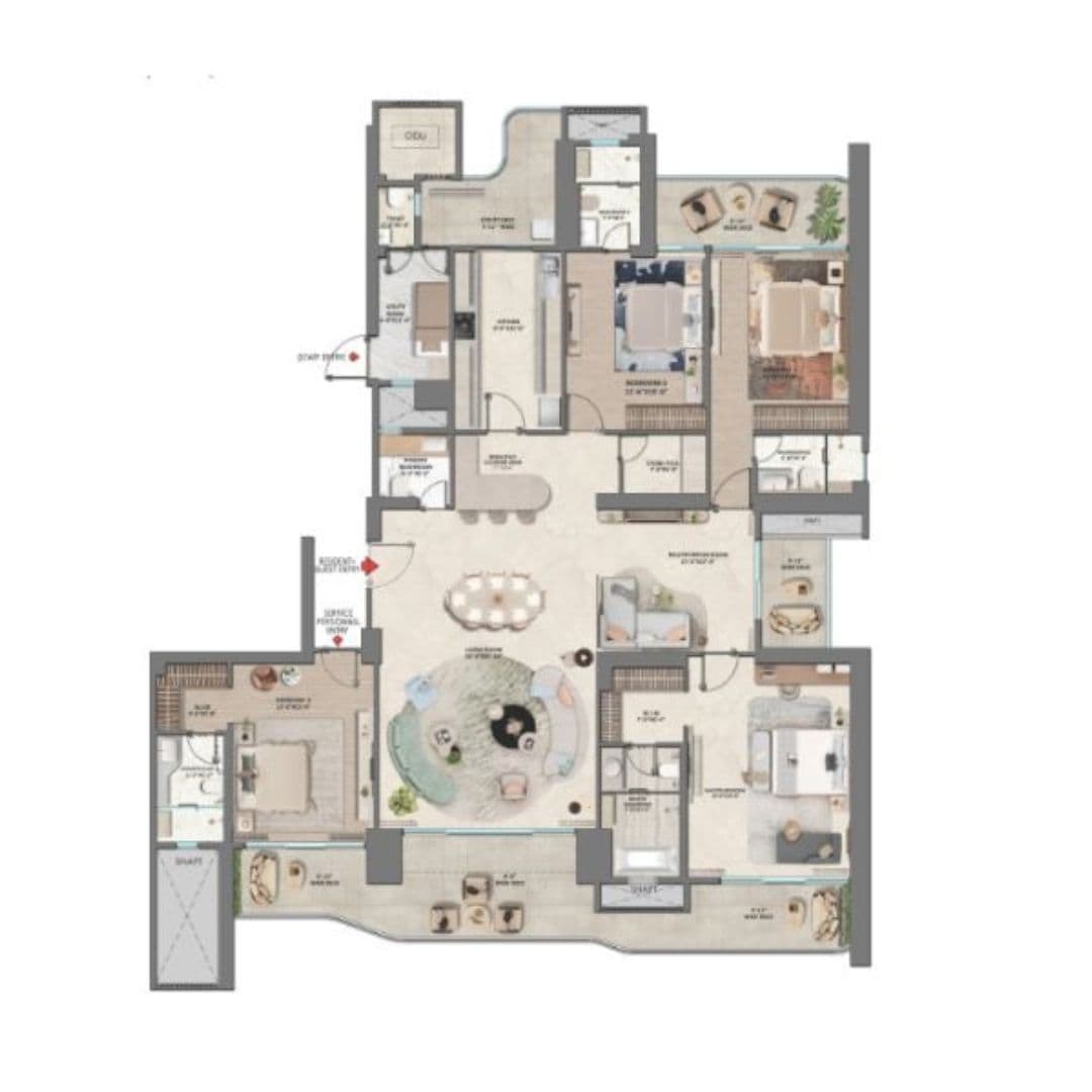 4 BHK - Large